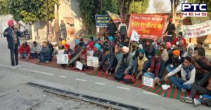 Unemployed Teacher Sanjha Morcha Protest Education Minister's residence in Sangrur