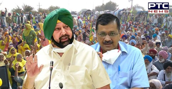 Captain Amarinder Singh lashes out at Kejriwal for low-level politics on farmers' issue Captain Amarinder Singh lashes out at Kejriwal for low-level politics on farmers' issue