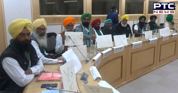 Farmers-Centre meeting inconclusive; next round of talks on December 9 Farmers-Centre meeting inconclusive; next round of talks on December 9