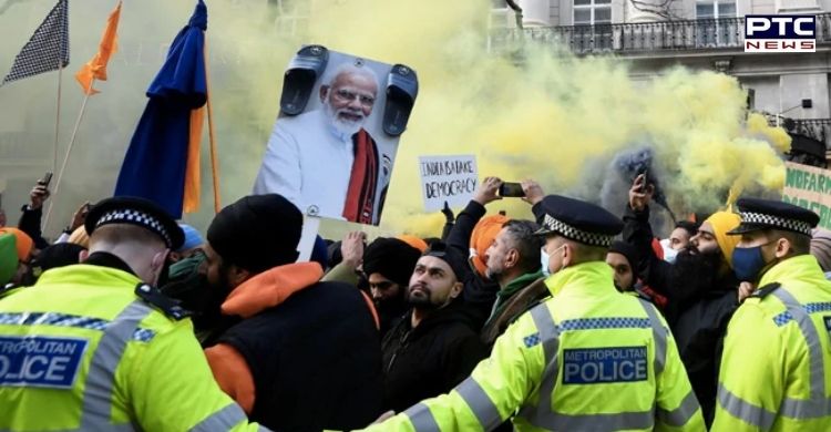 Farmers Protest: Thousands protest outside Indian High Commission in London