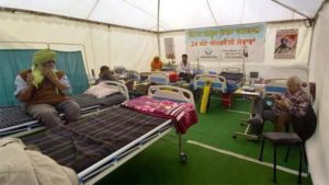 Kisan-Mazdoor Ekta Hospital opened at Singhu Border , 24 hour emergency services