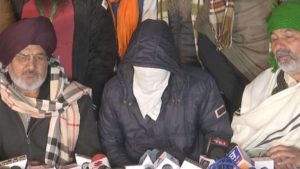 Shoot 4 farmers leaders : masked man viral video of youth arrested from Singhu border