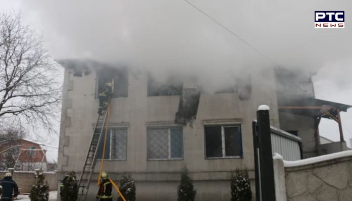 Ukraine nursing home Fire 1 Ukraine : 15 people killed in fire at a private nursing home in Kharkiv