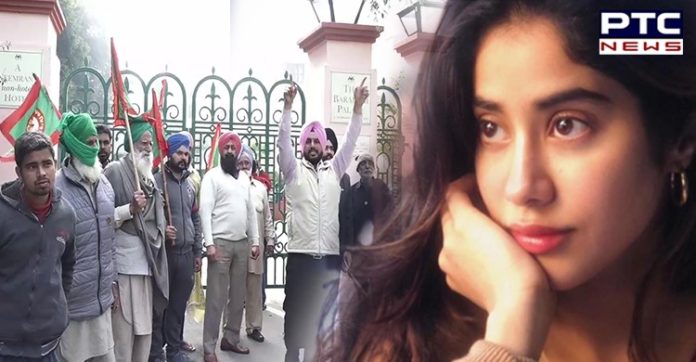 Farmers protest: Shooting for Janhvi Kapoor's upcoming film stopped in Patiala Farmers protest: Shooting for Janhvi Kapoor's upcoming film stopped in Patiala