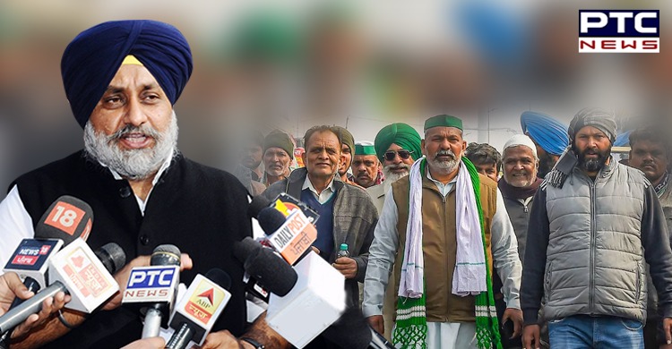 Sukhbir Badal expresses solidarity with Rakesh Tikait, assures support of SAD