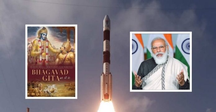 Satish Dhawan satellite to carry Bhagavad Gita, PM Modi’s photo into space Satish Dhawan satellite to carry Bhagavad Gita, PM Modi’s photo into space