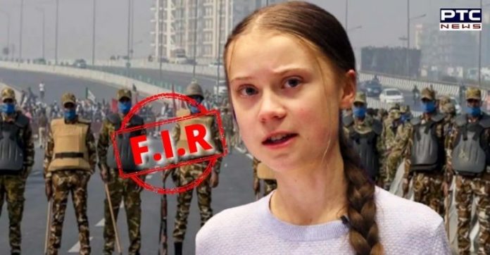 Delhi Police files FIR against Greta Thunberg over tweets on farmers' protest Delhi Police files FIR against Greta Thunberg over tweets on farmers' protest