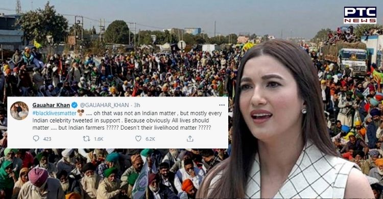 Gauahar Khan questions criticism of global support to farmers protest