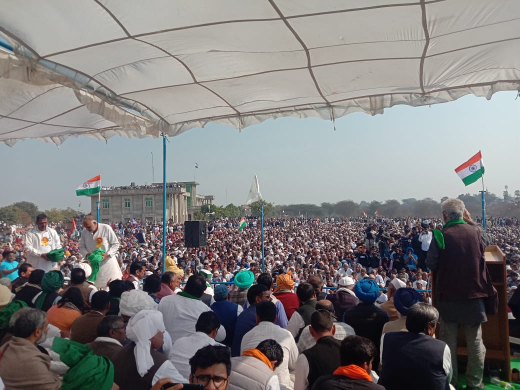 Thousands of farmers gather at Haryana's Charkhi Dadri Mahapanchayat