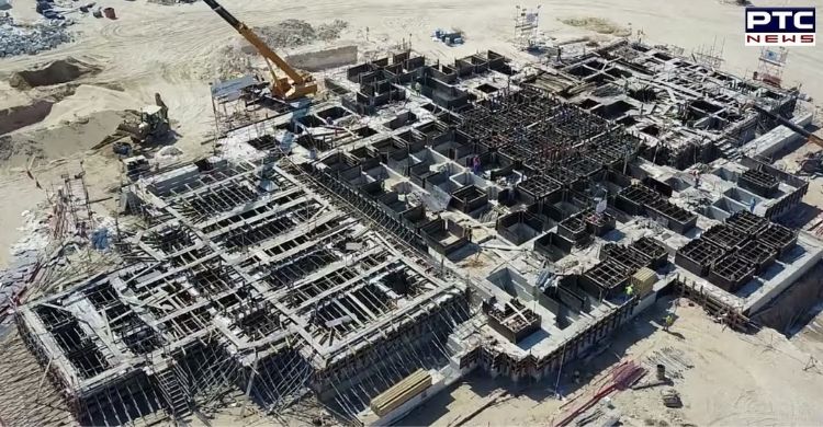 Work on Abu Dhabi Hindu temple foundation almost complete [PHOTOS]