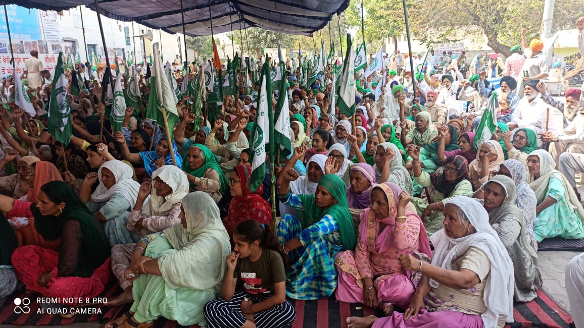 Women leaders to lead farmers' protests today Women's Day in barnala