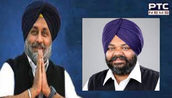 Shiromani Akali Dal President Sukhbir Singh Badal Amarpal Singh Bony Ajnala as a candidate from Ajnala for the Punjab Assembly Elections 2022.