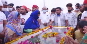 Punjabi singer Diljan Funeral and given a final farewell in Kartarpur today