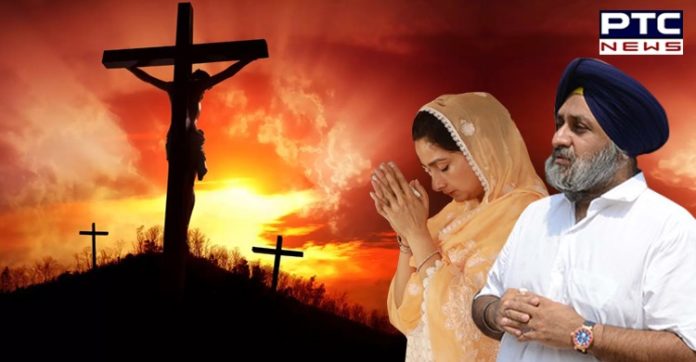 Good Friday: Sukhbir Badal, Harsimrat Kaur remember sacrifices of Jesus Christ Good Friday: Sukhbir Badal, Harsimrat Kaur remember sacrifices of Jesus Christ