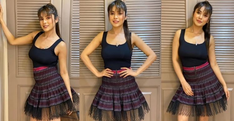 Shehnaaz Gill flaunts mini skirt look, here're glamorous pictures