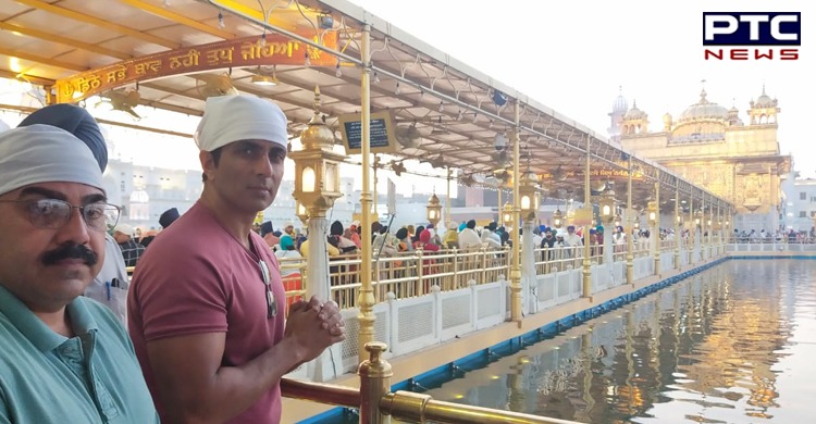 Amritsar: Sonu Sood pays obeisance at Sri Harmandir Sahib