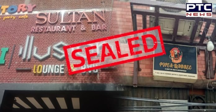 Chandigarh Administration seals two bars for violating coronavirus norms Chandigarh Administration seals two bars for violating coronavirus norms