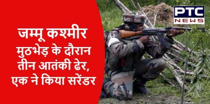 3 terrorists killed, one surrendered in Shopian encounter (2)