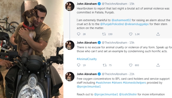 John Abraham expressed his emotions and his anger against the animal cruelty incident in Patiala.