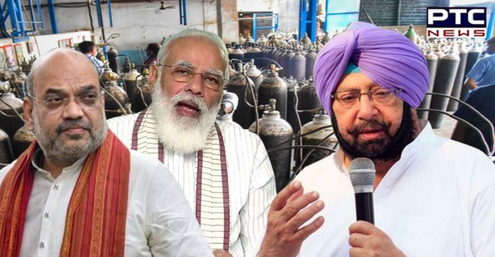 Punjab CM 1 PUNJAB CM WRITES TO MODI & SHAH FOR 50 MT ADDITIONAL O2 ALLOCATION & 20 MORE TANKERS