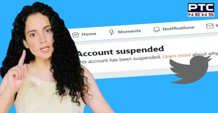 Kangana Ranaut's Twitter Account Suspended For Violating Rules Kangana Ranaut's Twitter Account Suspended For Violating Rules
