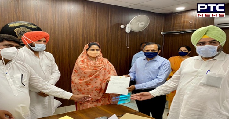 Harsimrat Kaur Badal gives Rs 1.43 cr to Mansa DC for PSA oxygen plant in civil hospital