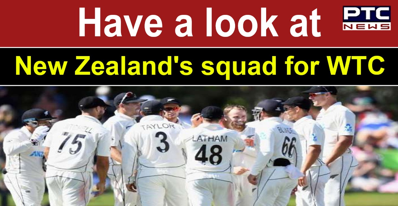 New Zealand announces squad for WTC final vs India