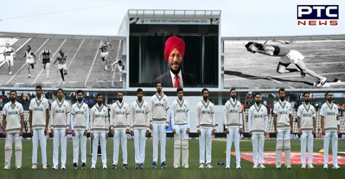 WTC Final 2021: Team India wears black armbands in remembrance of Milkha Singh WTC Final 2021: Team India wears black armbands in remembrance of Milkha Singh