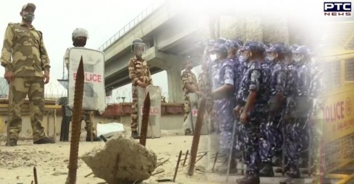 Delhi: Security beefed up at Jantar Mantar in view of farmers' protest against farm laws Delhi: Security beefed up at Jantar Mantar in view of farmers' protest against farm laws