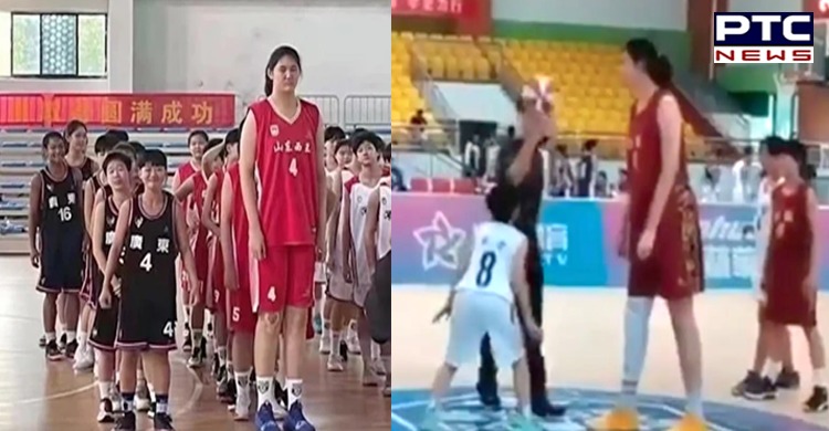 7ft 14-year-old Chinese basketball player Zhang Ziyu draws anticipation from netizens