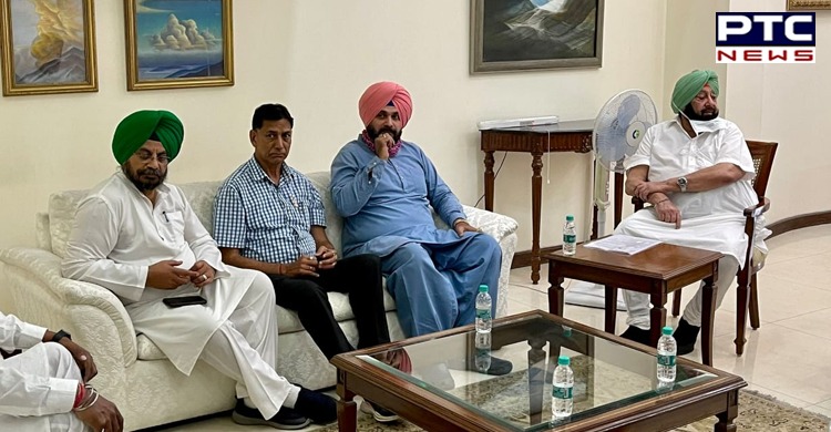 Punjab Congress president Navjot Singh Sidhu calls on Captain Amarinder Singh  