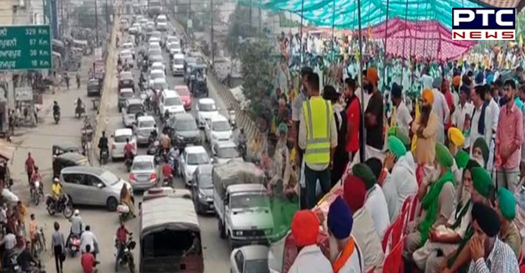 Farmers Protest: Farmers block Jalandhar-Phagwara stretch along NH-1