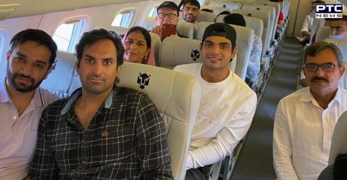 Neeraj Chopra's dream comes true as he takes parents on their first flight Neeraj Chopra's dream comes true as he takes parents on their first flight
