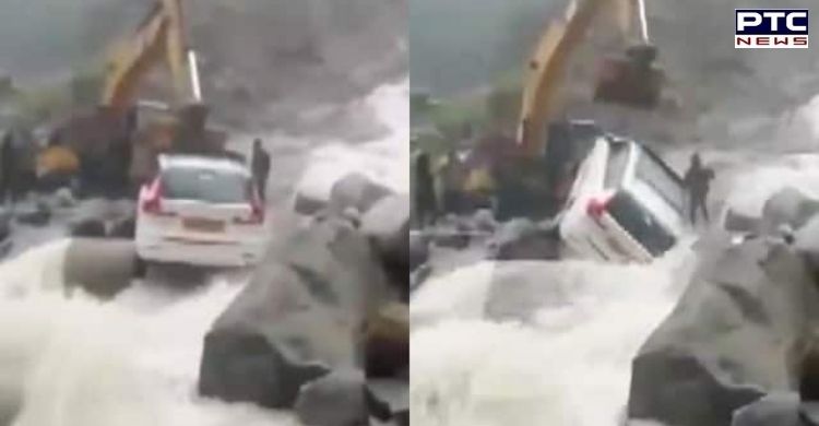 Badrinath landslide: Passengers rescued from vehicle stuck on highway amid landslide