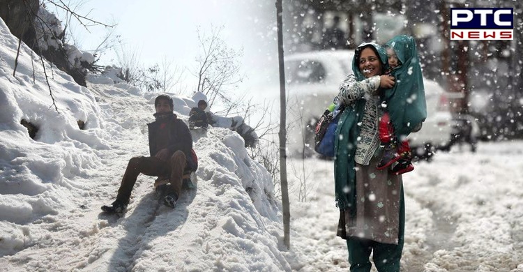 First snowfall in higher reaches of Kashmir