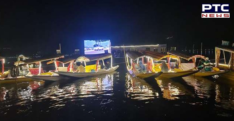 Eyeing tourism, first-ever floating theatre set up at Dal Lake in Kashmir