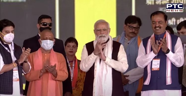 PM Modi lays stone of Noida International Airport at Uttar Pradesh's Jewar