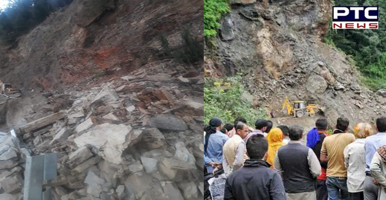 Himachal Pradesh: Landslide blocks National Highway-5 near Theog in Shimla