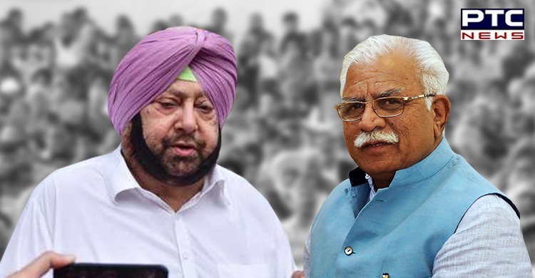 Captain Amarinder calls on Haryana CM Khattar