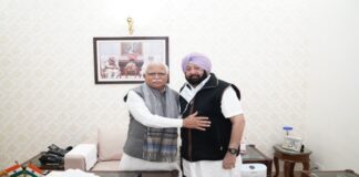 Manohar lal reaction on meeting with captain amarinder singh