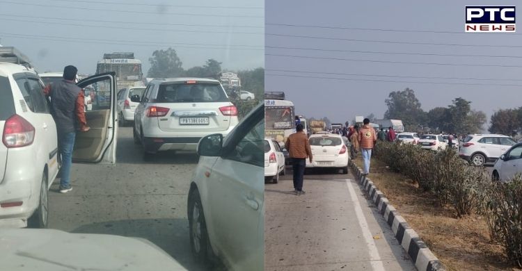 Villagers block Patiala-Rajpura road, commuters harassed