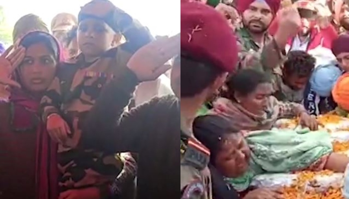 गुरसेवक को बेटे ने आर्मी यूनिफॉर्म में दी अंतिम विदाई, बेटे का मुंह भी नहीं देख सका परिवार