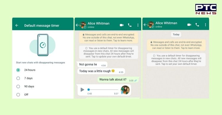 WhatsApp to let users set all chats to disappear by default
