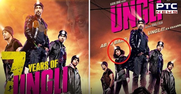 Dharma Productions crops Kangana Ranaut out of 'Ungli' poster; fans react