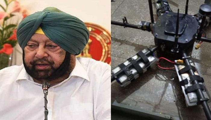 बीएसएफ ने पाकिस्तानी ड्रोन गिराया, कैप्टन का चन्नी पर निशाना, कहा: भांगड़ा करने की जगह रहें एक्टिव