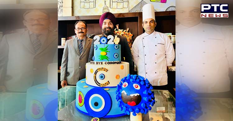 'Bye Bye Corona': Ludhiana bakers prepare 50-kg cake with ‘Turkish evil eye'