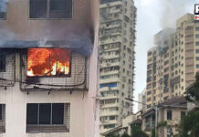 Fire engulfs 20-storey building in Mumbai, seven dead