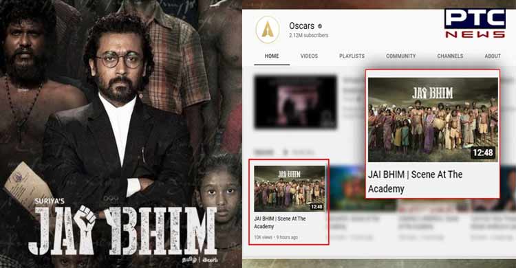 Tamil film 'Jai Bhim' features on Oscars' YouTube channel