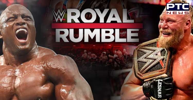 WWE ROYAL RUMBLE 2022 - BROCK LESNAR VS BOBBY LASHLEY