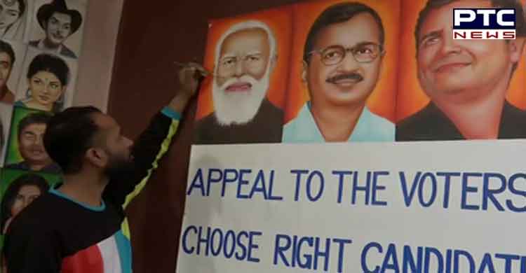 Amritsar artist encourage voters with his painting